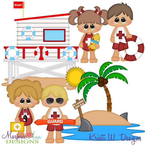 Little Lifeguards SVG Cutting Files + Clipart - Click Image to Close